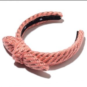 NWT Lele Sadoughi Coral Knitted Kids Bow Knot Headband